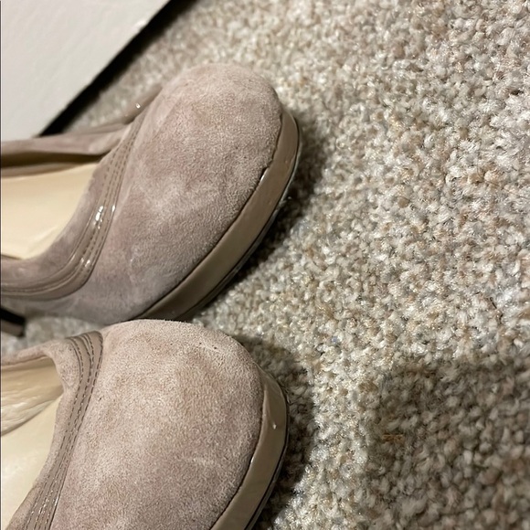 Nine West Taupe Heels Classic Suede Pumps - Picture 10 of 11
